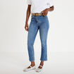 Jean bootcut cropped taille haute denim double stone femme