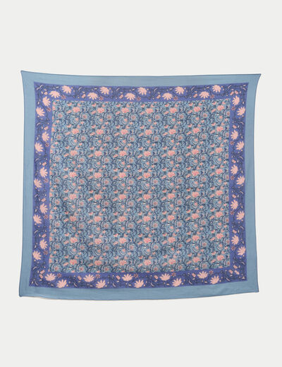 Foulard bleu femme
