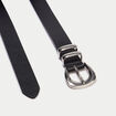 Ceinture fine noir femme