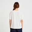 T-shirt oversize manches courtes ecru femme