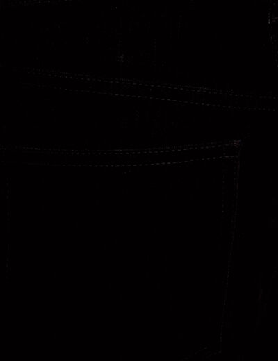 Pantalon droit en velours noir femme