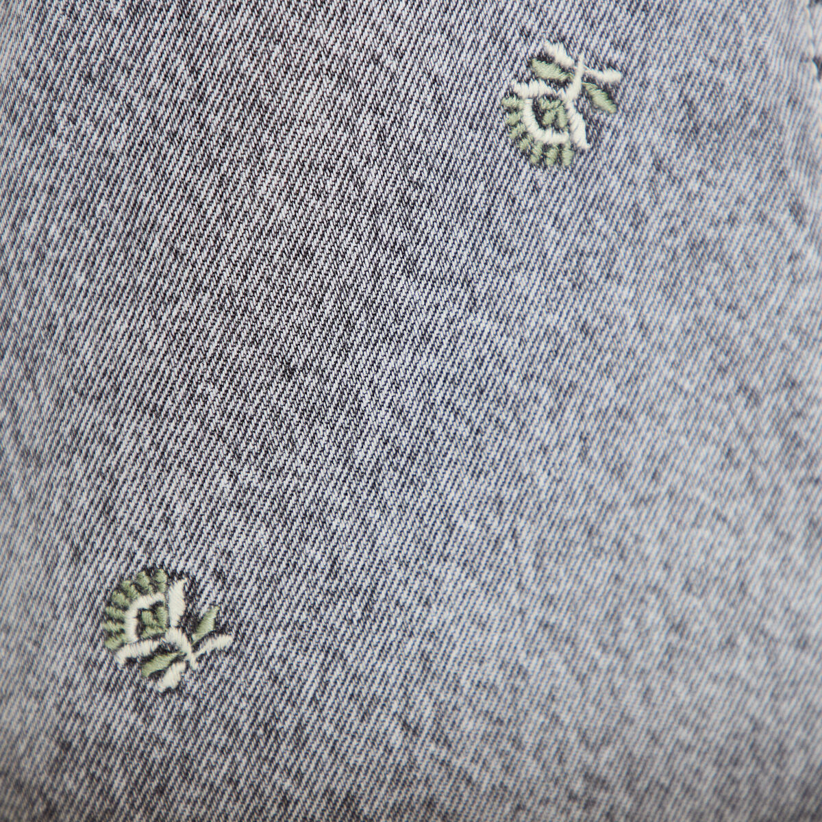 Robe courte &eacute;vas&eacute;e en jean sans manches denim gris femme