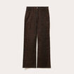 Pantalon droit marron femme