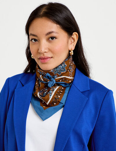 Foulard marron femme