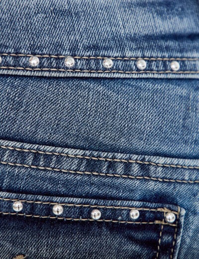 Jean bootcut taille basse denim triple stone femme