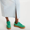 Jupe droite midi en jean 5 poches denim bleach femme