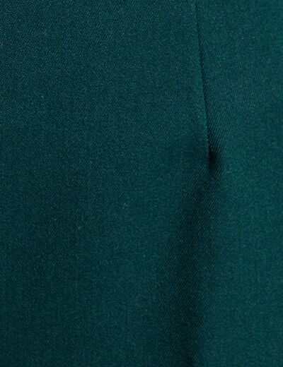 Pantalon large ventre plat vert fonc&eacute; femme