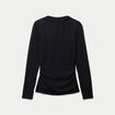 Top ajust&eacute; col montant dentelle noir femme