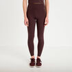 Legging taille haute marron fonc&eacute; femme