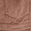 Salopette en velours taupe femme