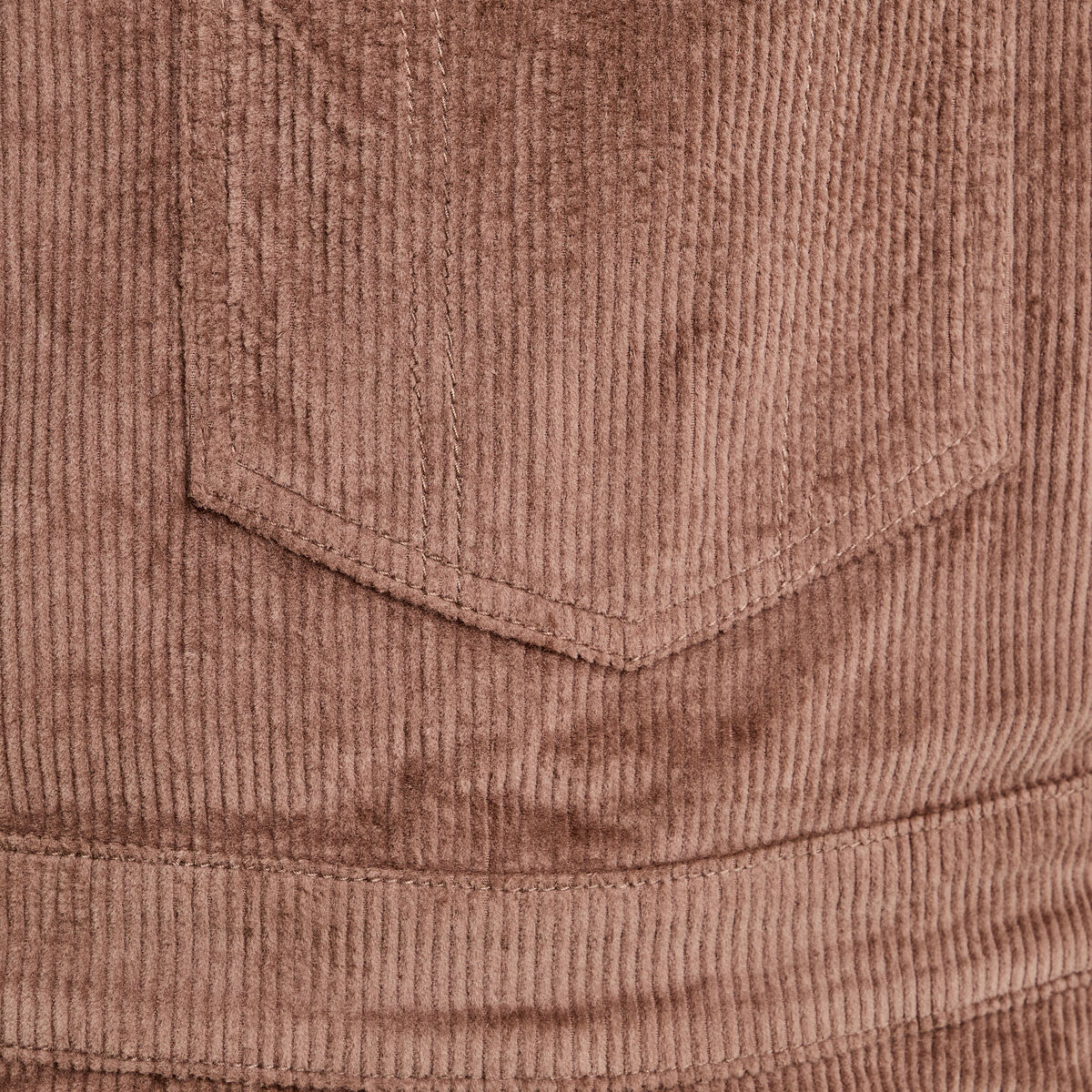 Salopette en velours taupe femme