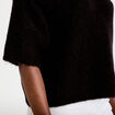 Pull manches courtes noir femme
