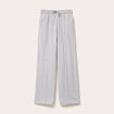 Pantalon large style jogging gris clair femme