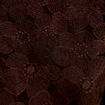 Blouse droite col v en dentelle marron fonc&eacute; femme