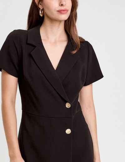 Combishort taille standard noir femme