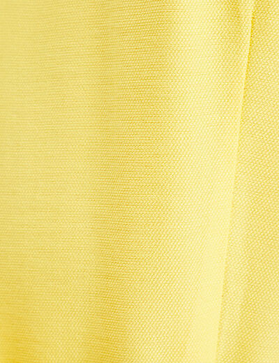 Combinaison pantalon jambes larges jaune fluo femme
