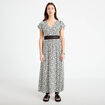 Robe longue &eacute;vas&eacute;e noir femme