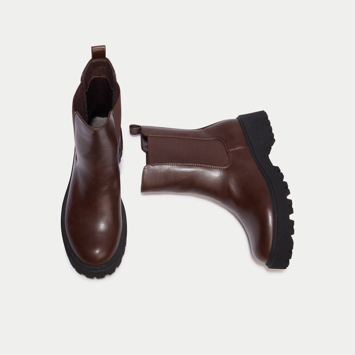 Bottines marron femme