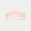 Bonnet en fausse fourrure ivoire femme