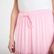 Jupe longue trap&egrave;ze rose clair femme