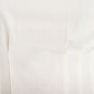 T-shirt cintr&eacute; col rond manches courtes ecru femme