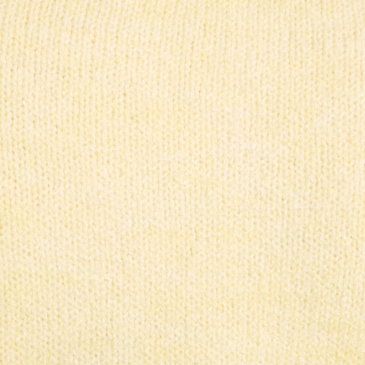 Gilet court nou&eacute; jaune clair femme