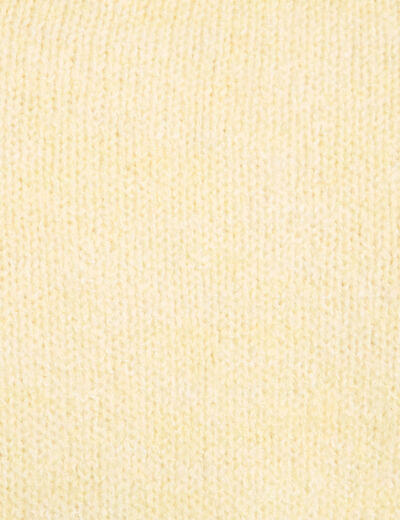Gilet court nou&eacute; jaune clair femme