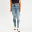 Jeans skinny push-up taille haute denim double stone femme