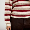 Pull ample manches longues ivoire femme