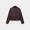 Veste oversize manches longues marron chocolat femme