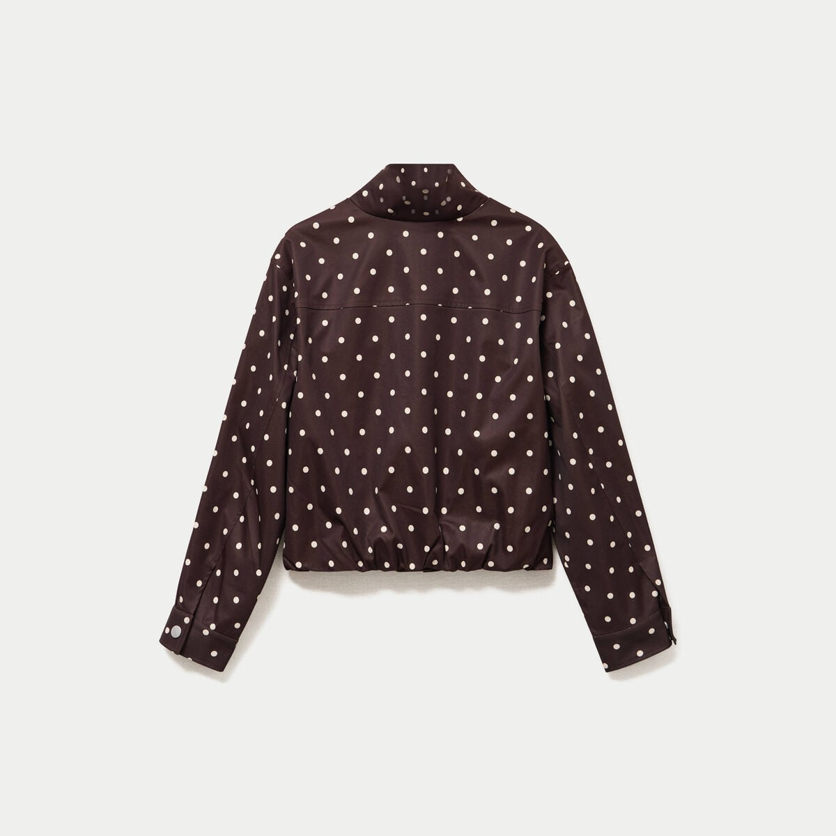 Veste oversize manches longues marron chocolat femme