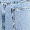 Short en jean avec broderie denim bleach femme