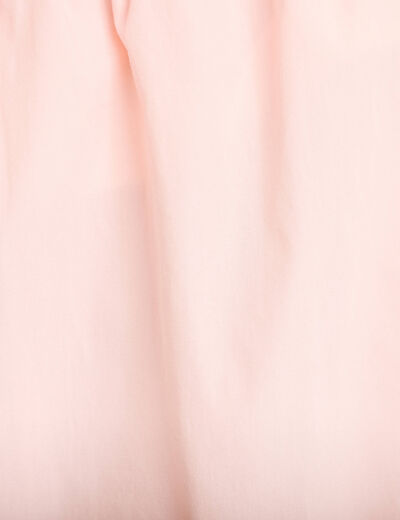 Jupe longue &eacute;vas&eacute;e taille haute rose femme
