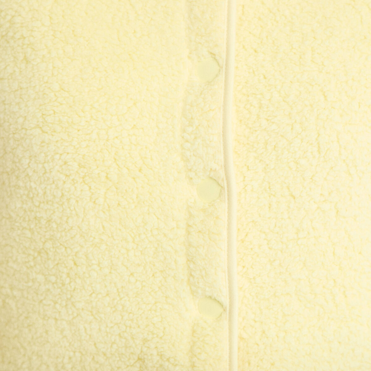 Veste sans manches effet polaire jaune clair femme
