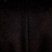 Manteau cintr&eacute; col ch&acirc;le manches longues noir femme