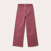 Jean wide leg taille haute vieux rose femme