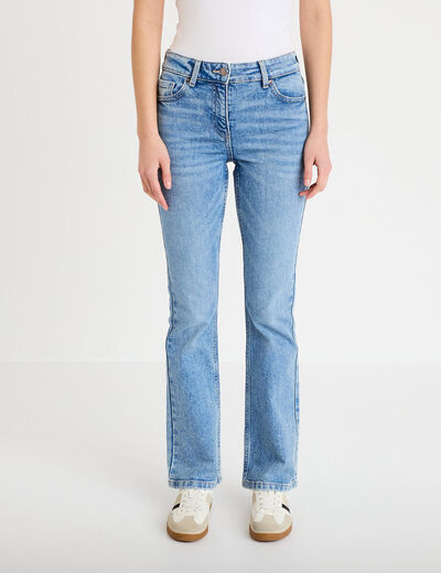 Jeans flare denim triple stone femme