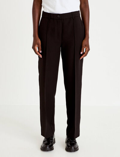 Pantalon bootcut taille standard noir femme