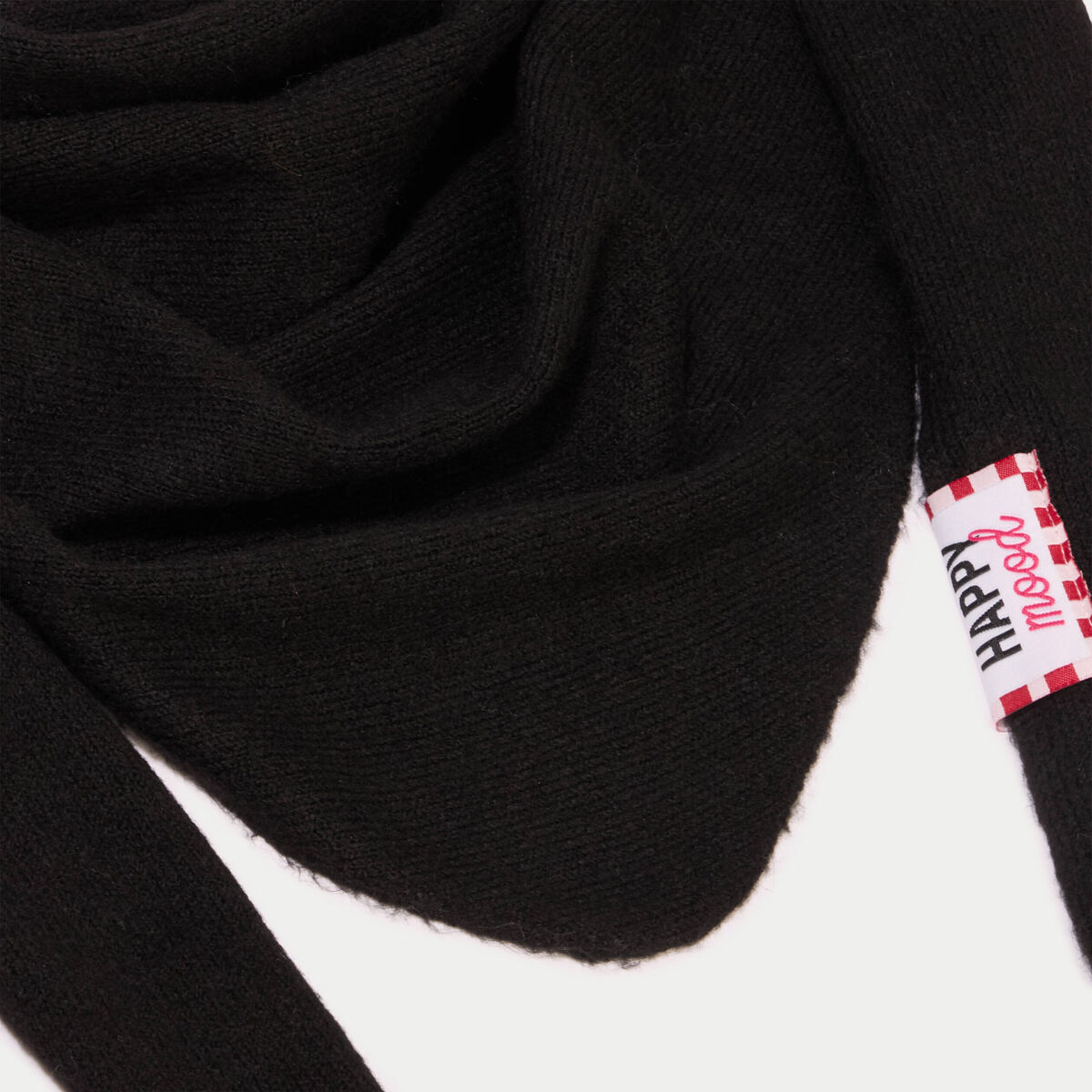 Foulard noir femme