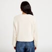 Veste sans manches effet polaire ecru femme
