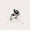 Pull manches longues ecru femme