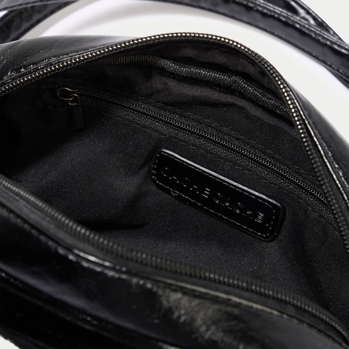 Sac aspect daim noir femme