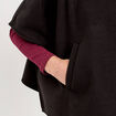 Poncho col am&eacute;ricain noir femme