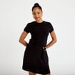 Jupe-short &eacute;vas&eacute;e courte noir femme