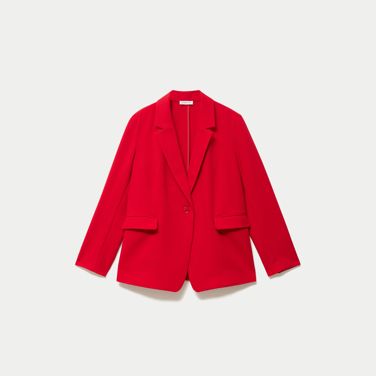 Veste esprit blazer rouge femme