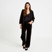 Blazer ajust&eacute; manches longues noir femme