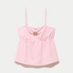 D&eacute;bardeur d&eacute;tail bijou rose clair femme