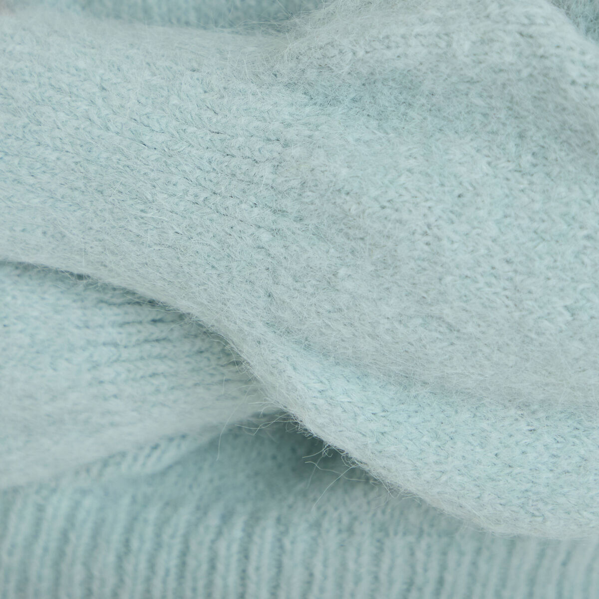 Pull manches longues vert clair femme