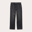 Jeans droit 5 poches denim snow noir femme