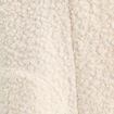 Gilet polaire manches courtes ecru femme